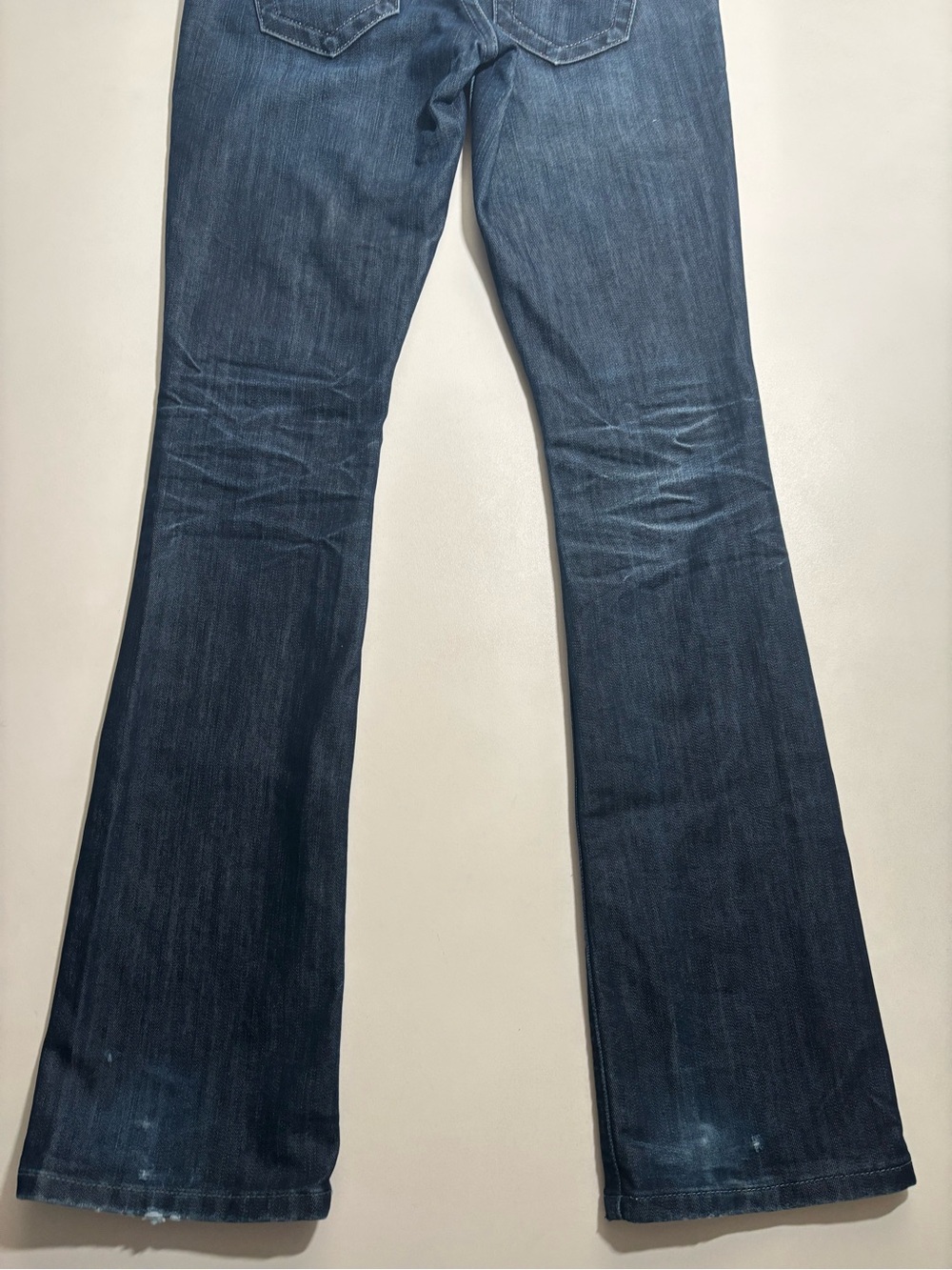 Guess premium Y2K Dark Blue Flare Jeans for Women size 25 grunge - Picture 2 of 13